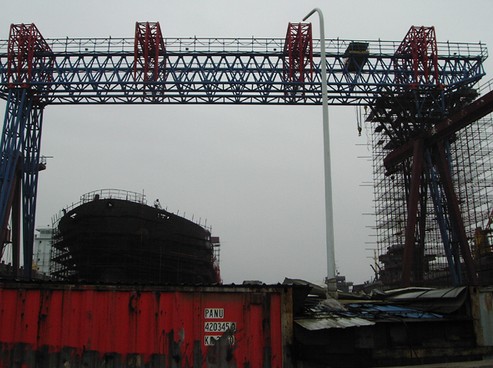 ME型80t+80t-35m造船門式起重機